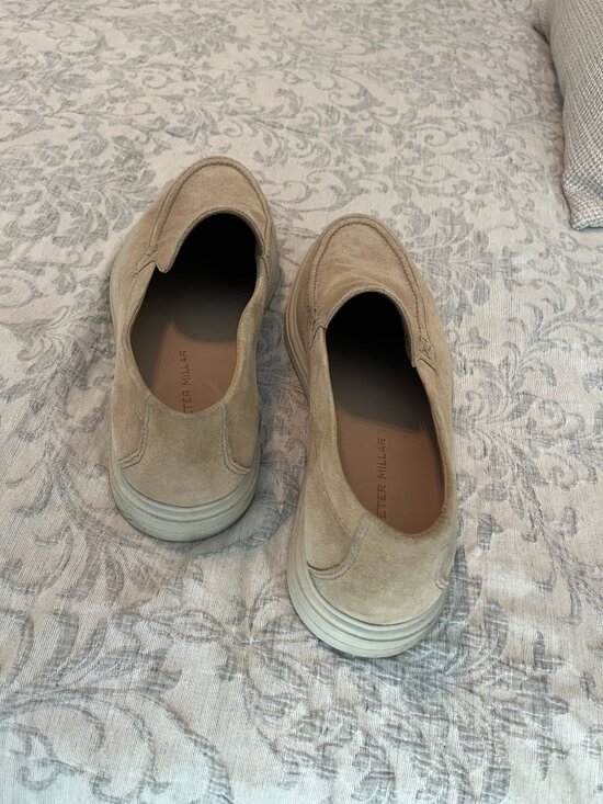 Peter Millar Cream Suede Shoes - Size 10 main image 4